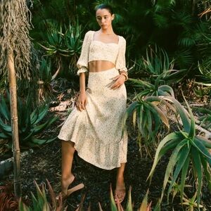 Reformation Fiona Two Piece Dress in Lima, size O